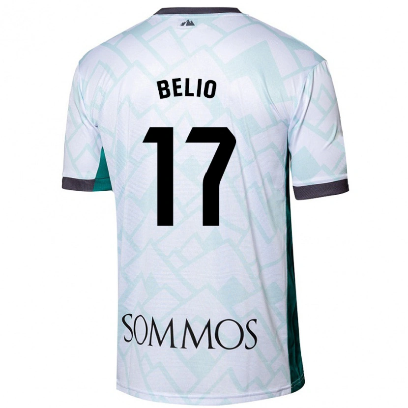 Danxen Pánské Marta Belio #17 Bílá Zelená Daleko Hráčské Dresy 2024/25 Dres