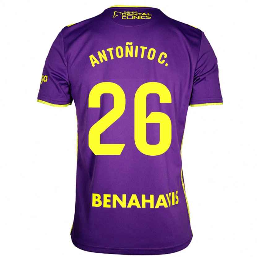 Danxen Pánské Antonio Cordero #26 Fialově Žlutá Daleko Hráčské Dresy 2024/25 Dres