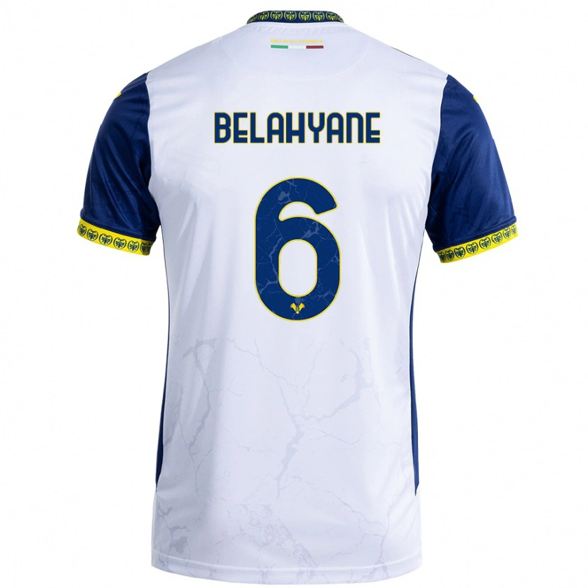 Danxen Pánské Reda Belahyane #6 Bílá Modrá Daleko Hráčské Dresy 2024/25 Dres