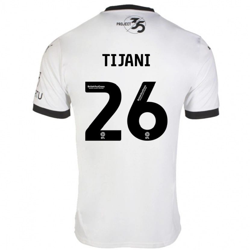Danxen Pánské Muhamed Tijani #26 Bílá Černá Daleko Hráčské Dresy 2024/25 Dres