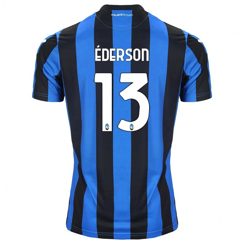 Danxen Dámské Éderson #13 Modrá Černá Domů Hráčské Dresy 2024/25 Dres