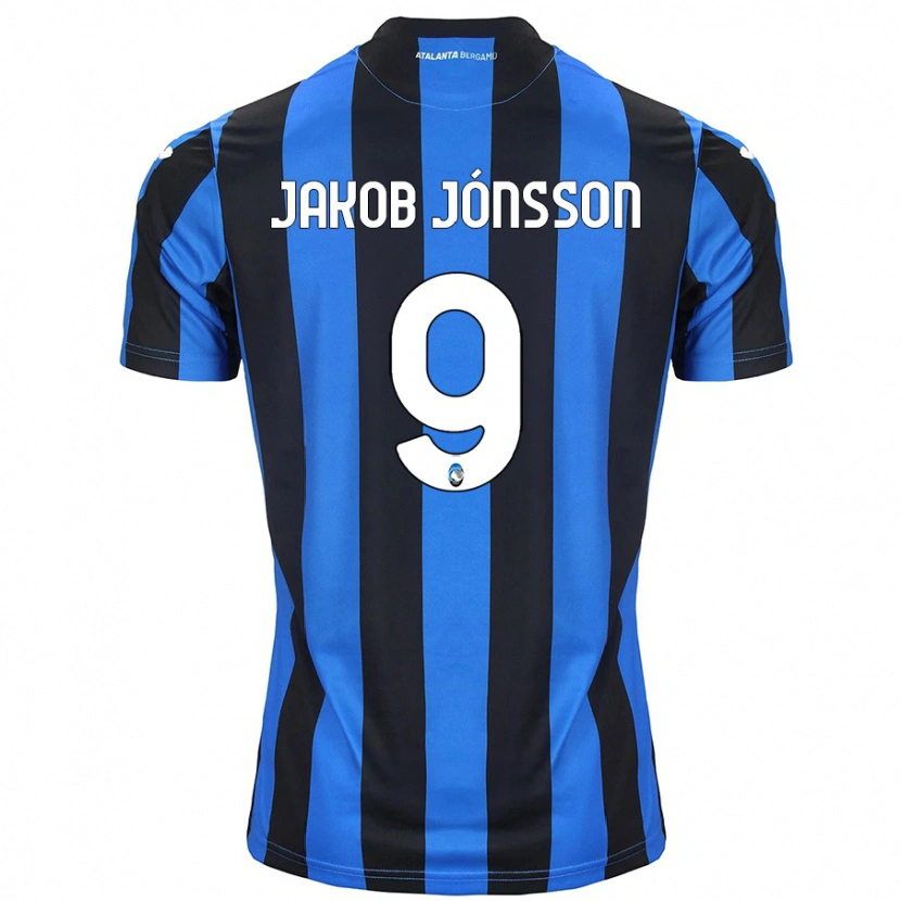 Danxen Dámské Birkir Jakob Jónsson #9 Modrá Černá Domů Hráčské Dresy 2024/25 Dres