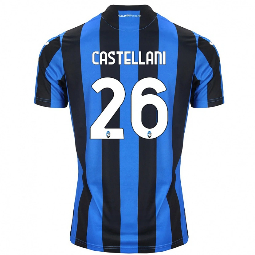 Danxen Dámské Eleonora Castellani #26 Modrá Černá Domů Hráčské Dresy 2024/25 Dres