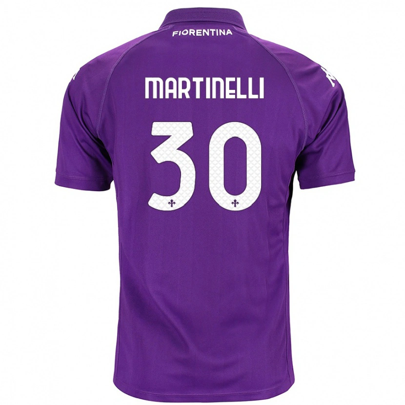 Danxen Dámské Tommaso Martinelli #30 Fialová Domů Hráčské Dresy 2024/25 Dres