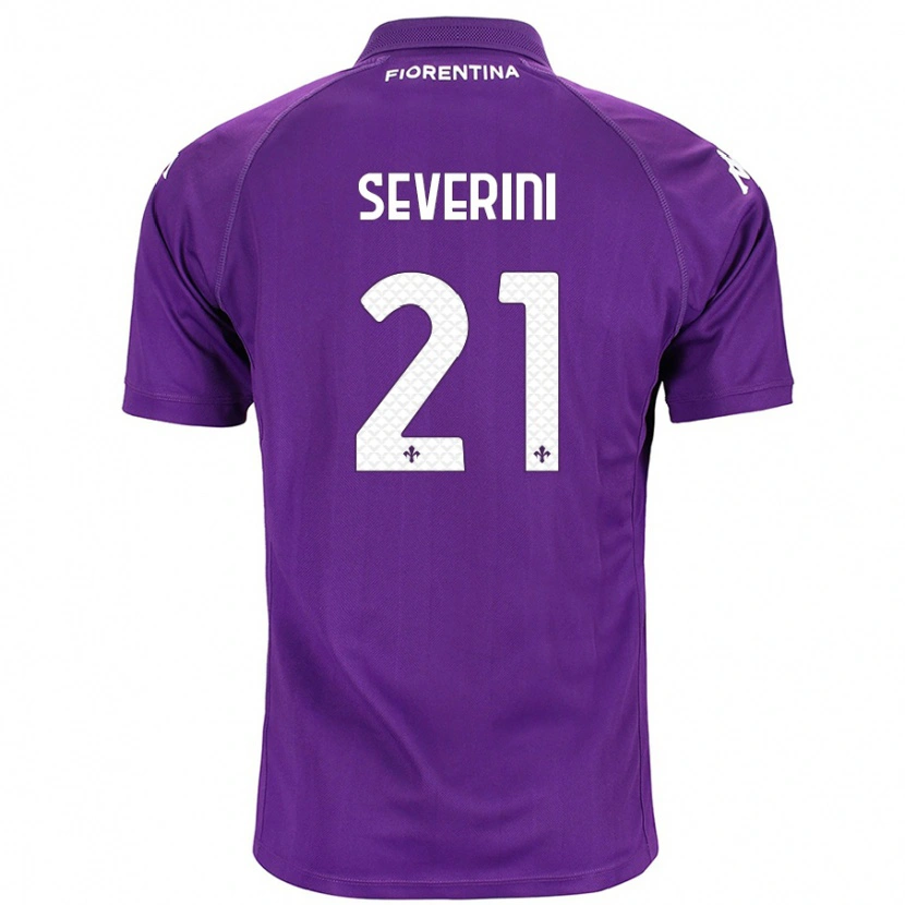 Danxen Dámské Emma Severini #21 Fialová Domů Hráčské Dresy 2024/25 Dres