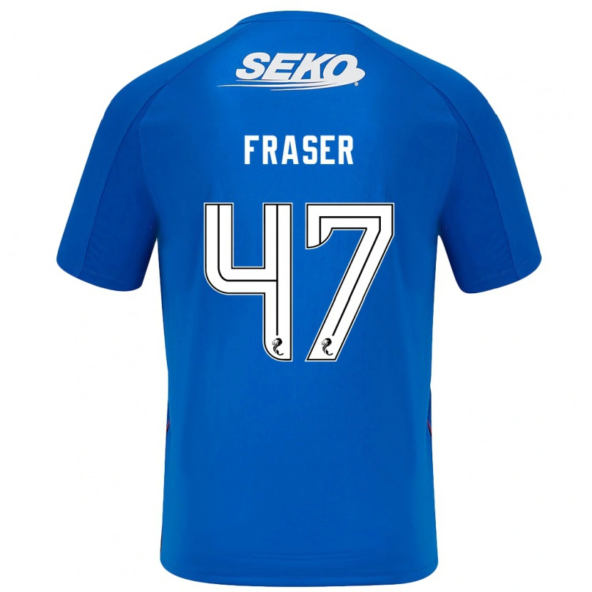 Danxen Dámské Robbie Fraser #47 Tmavě Modrá Domů Hráčské Dresy 2024/25 Dres