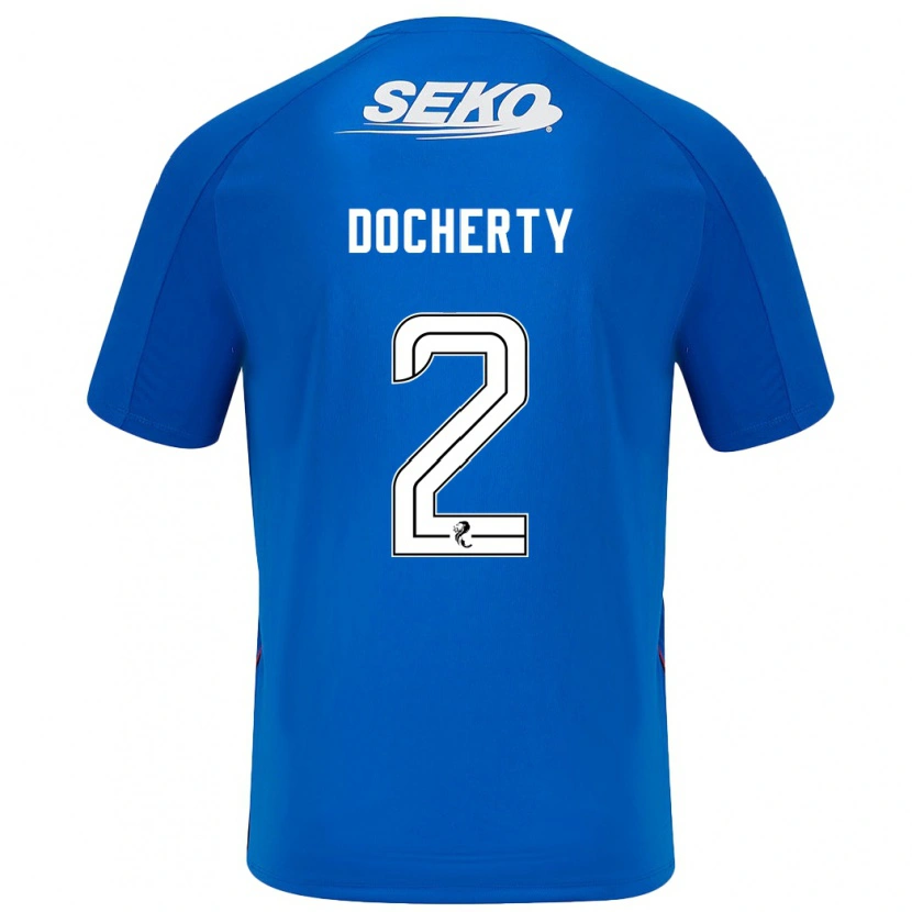 Danxen Dámské Nicola Docherty #2 Tmavě Modrá Domů Hráčské Dresy 2024/25 Dres
