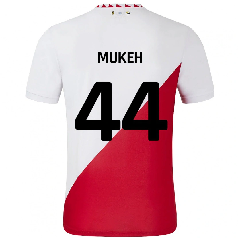 Danxen Dámské Joshua Mukeh #44 Bílá Červená Domů Hráčské Dresy 2024/25 Dres