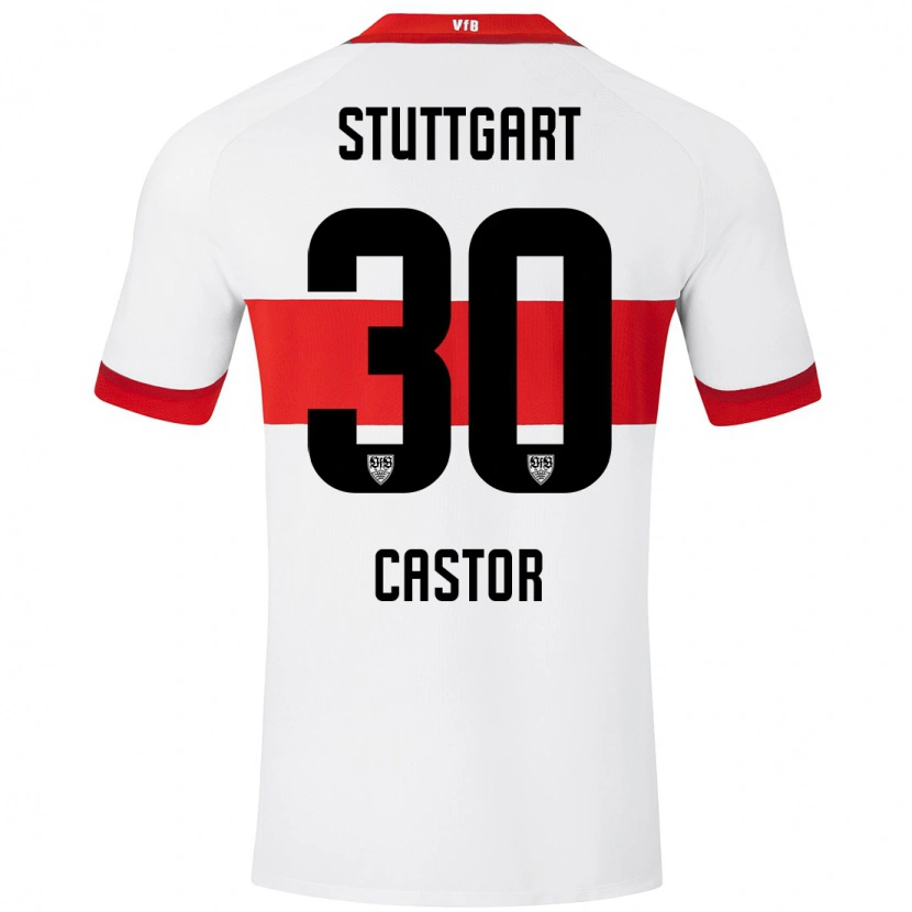 Danxen Dámské Joy Castor #30 Bílá Červená Domů Hráčské Dresy 2024/25 Dres