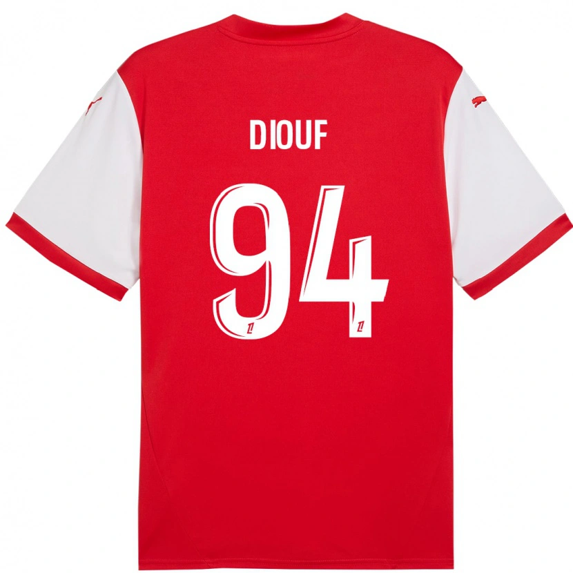 Danxen Dámské Yehvann Diouf #94 Červená Bílá Domů Hráčské Dresy 2024/25 Dres