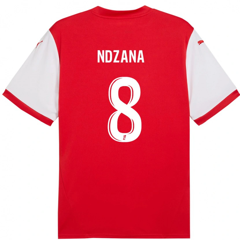 Danxen Dámské Colette Ndzana #8 Červená Bílá Domů Hráčské Dresy 2024/25 Dres