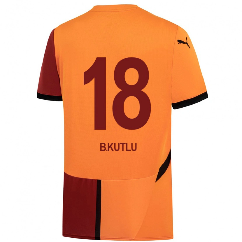 Danxen Dámské Berkan Kutlu #18 Žlutá Červená Domů Hráčské Dresy 2024/25 Dres