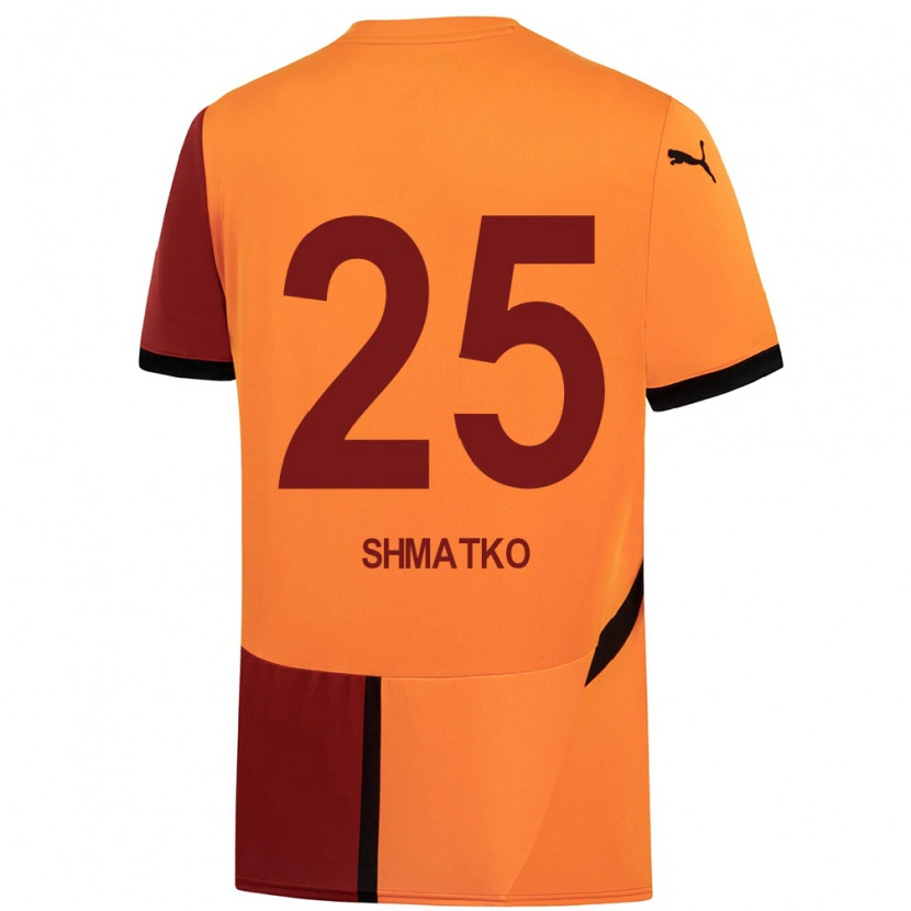 Danxen Dámské Lyubov Shmatko #25 Žlutá Červená Domů Hráčské Dresy 2024/25 Dres