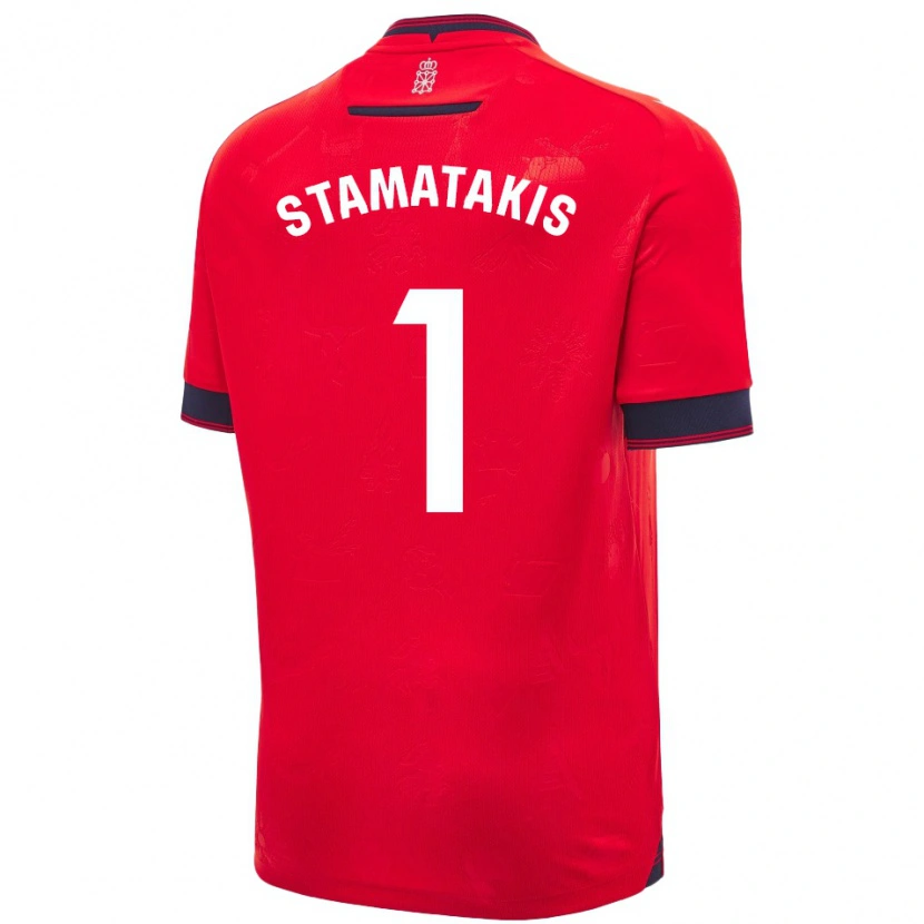Danxen Dámské Dimitrios Stamatakis #1 Červená Bílá Domů Hráčské Dresy 2024/25 Dres