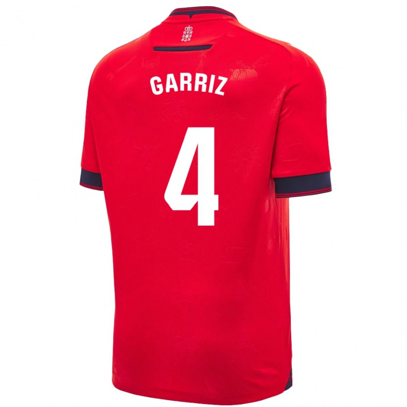 Danxen Dámské Ibaider Garriz #4 Červená Bílá Domů Hráčské Dresy 2024/25 Dres