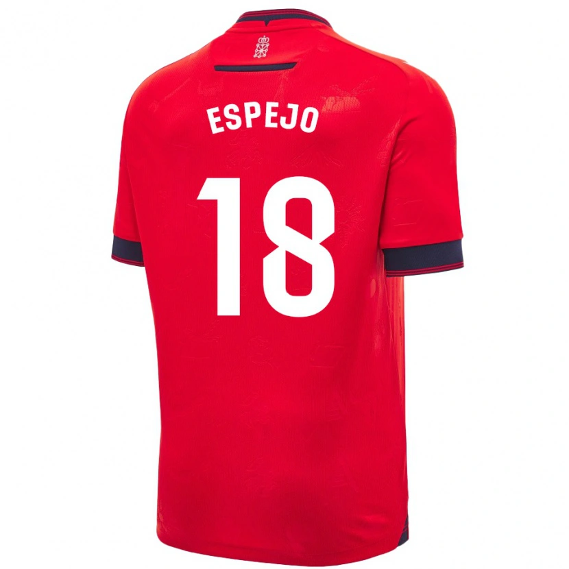 Danxen Dámské Diego Espejo #18 Červená Bílá Domů Hráčské Dresy 2024/25 Dres