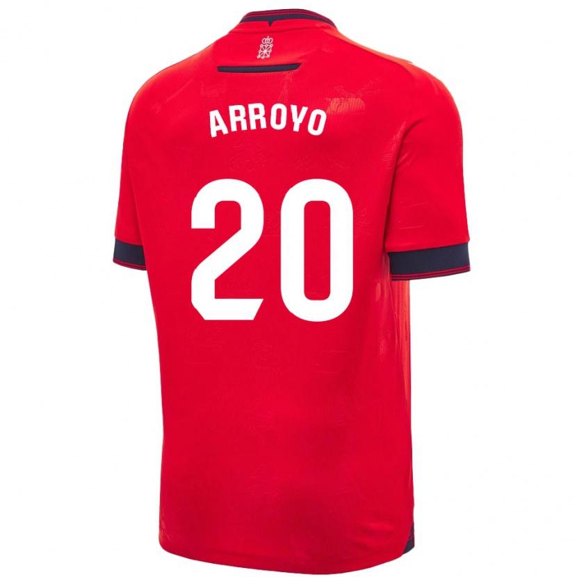 Danxen Dámské Roberto Arroyo #20 Červená Bílá Domů Hráčské Dresy 2024/25 Dres