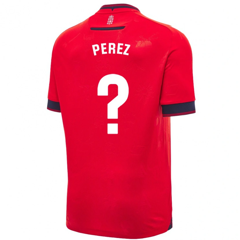 Danxen Dámské Bruno Pérez #0 Červená Bílá Domů Hráčské Dresy 2024/25 Dres