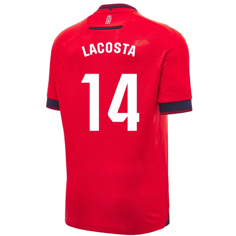Danxen Dámské Iara Lacosta Sanchez #14 Červená Bílá Domů Hráčské Dresy 2024/25 Dres