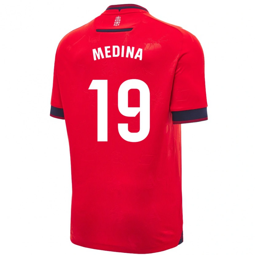 Danxen Dámské Arantxa Medina Torreblanca #19 Červená Bílá Domů Hráčské Dresy 2024/25 Dres