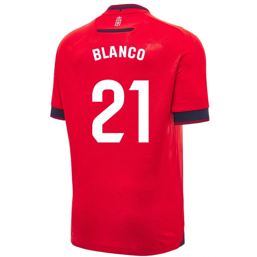 Danxen Dámské Alexia Blanco Llacuno #21 Červená Bílá Domů Hráčské Dresy 2024/25 Dres