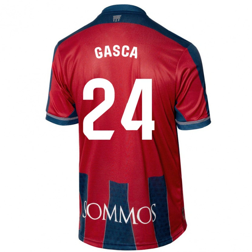 Danxen Dámské Verónica Gasca #24 Červená Modrá Domů Hráčské Dresy 2024/25 Dres