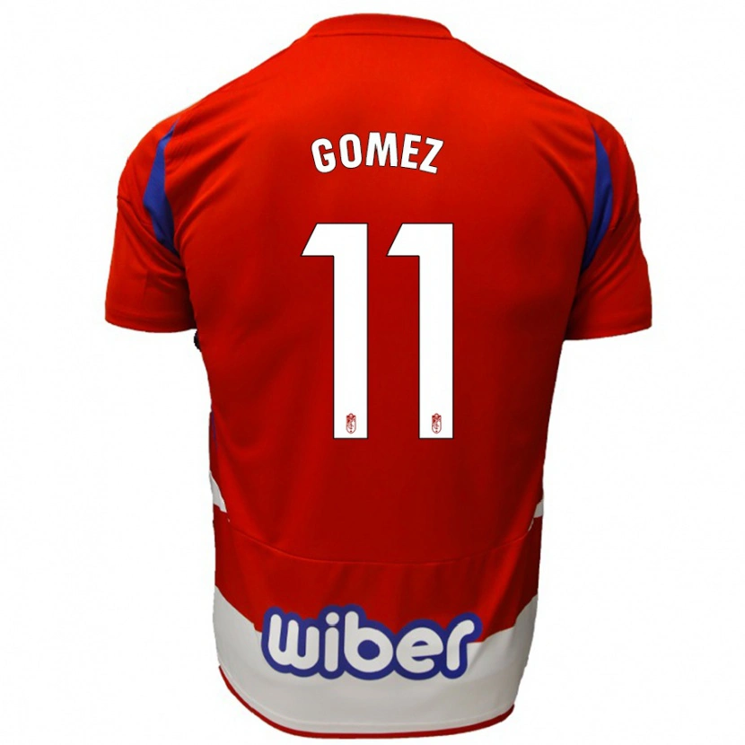 Danxen Dámské Andrea Gómez #11 Červená Bílá Modrá Domů Hráčské Dresy 2024/25 Dres