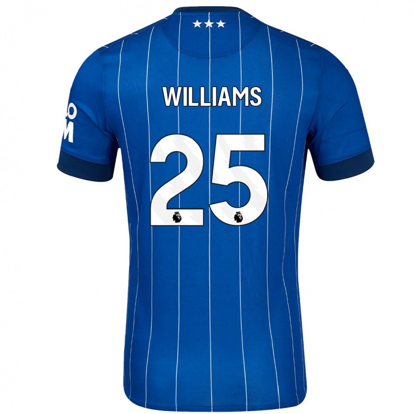 Danxen Dámské Erin Williams #25 Námořnická Modř Domů Hráčské Dresy 2024/25 Dres