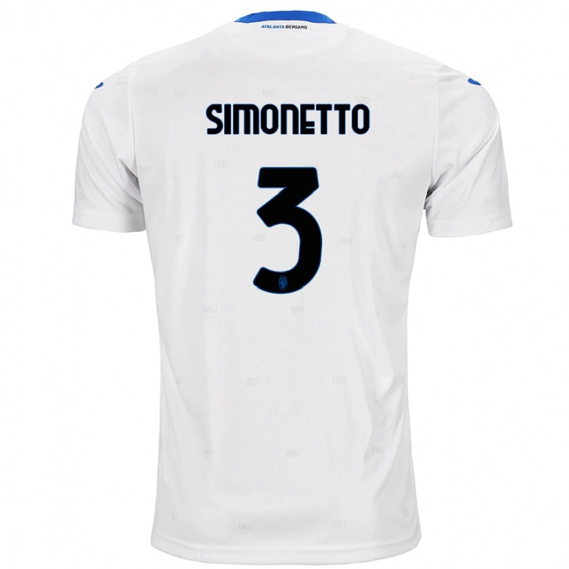 Danxen Dámské Federico Simonetto #3 Bílý Daleko Hráčské Dresy 2024/25 Dres