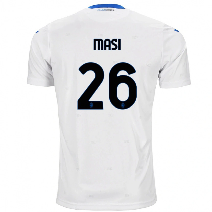 Danxen Dámské Alberto Masi #26 Bílý Daleko Hráčské Dresy 2024/25 Dres
