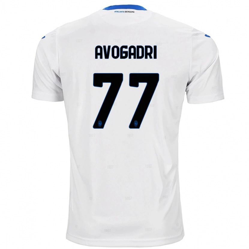 Danxen Dámské Lorenzo Avogadri #77 Bílý Daleko Hráčské Dresy 2024/25 Dres