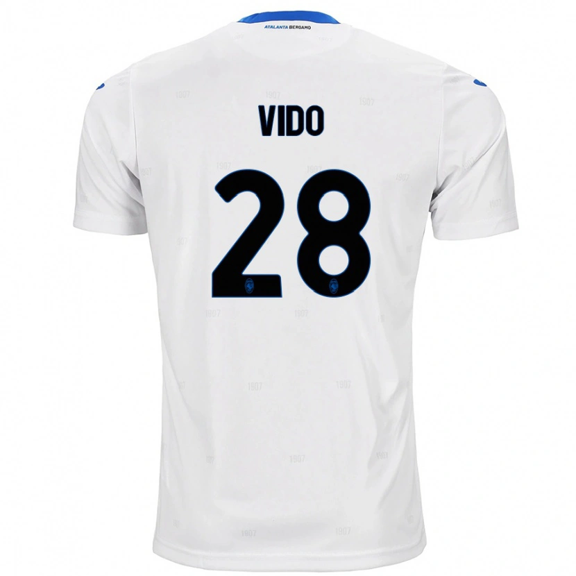 Danxen Dámské Luca Vido #28 Bílý Daleko Hráčské Dresy 2024/25 Dres