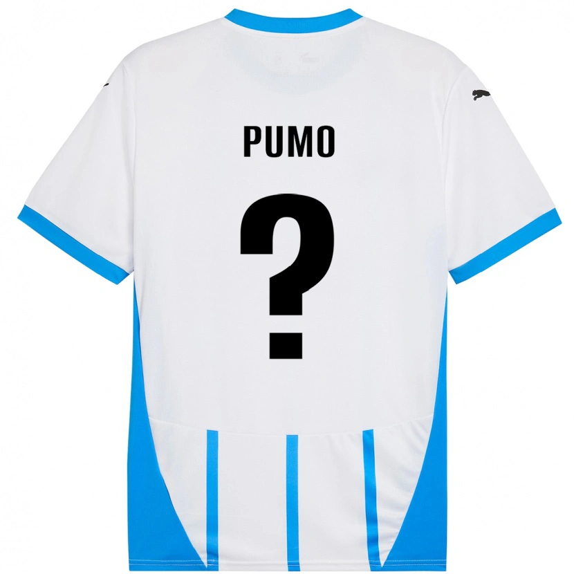 Danxen Dámské Samuele Pumo #0 Bílá Modrá Daleko Hráčské Dresy 2024/25 Dres