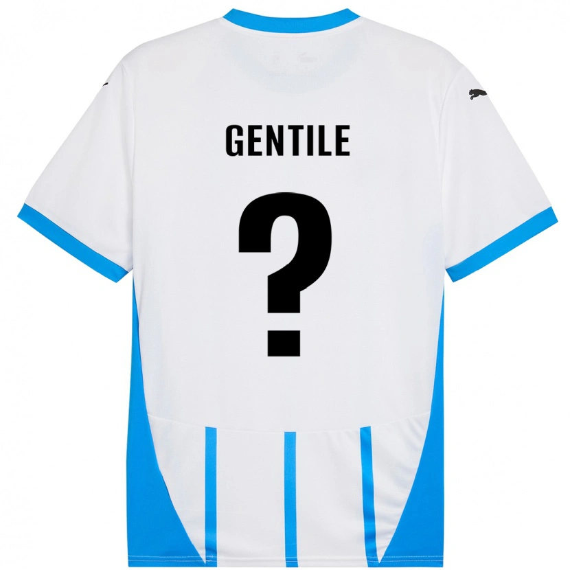 Danxen Dámské Raffaele Gentile #0 Bílá Modrá Daleko Hráčské Dresy 2024/25 Dres