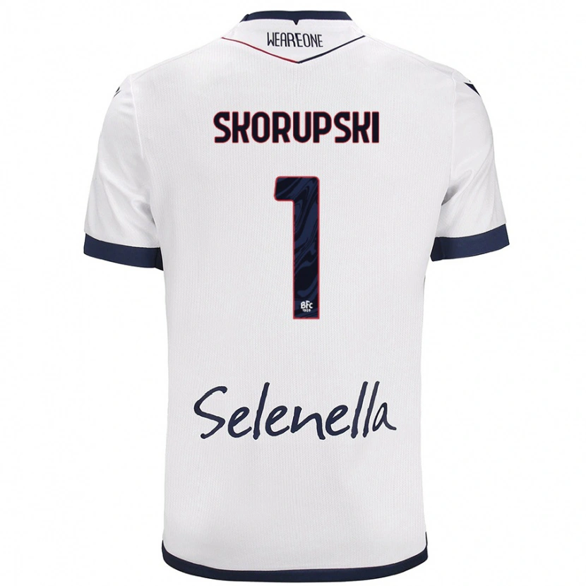 Danxen Dámské Lukasz Skorupski #1 Bílá Královská Modrá Daleko Hráčské Dresy 2024/25 Dres
