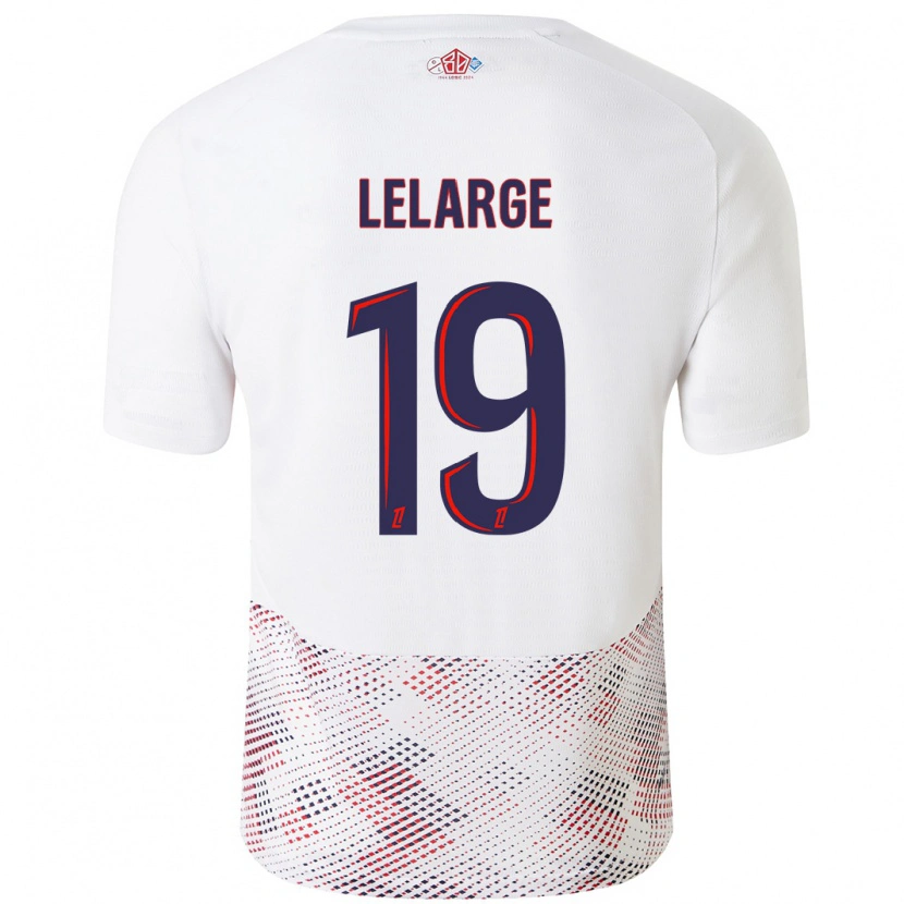 Danxen Dámské Claire Lelarge #19 Bílá Královská Modrá Daleko Hráčské Dresy 2024/25 Dres