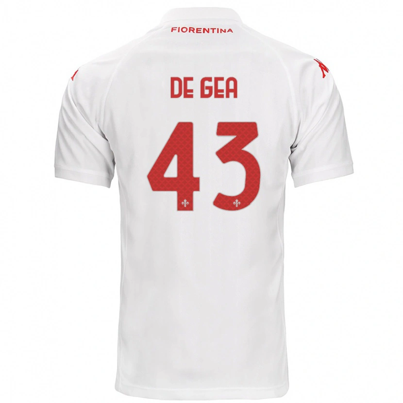 Danxen Dámské David De Gea #43 Bílý Daleko Hráčské Dresy 2024/25 Dres