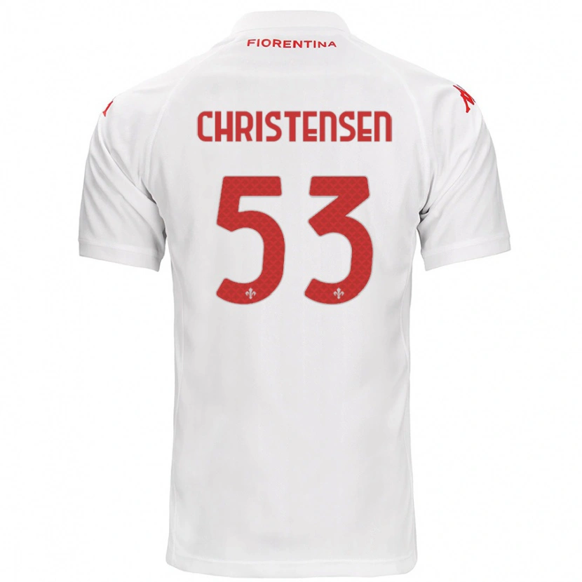 Danxen Dámské Oliver Christensen #53 Bílý Daleko Hráčské Dresy 2024/25 Dres