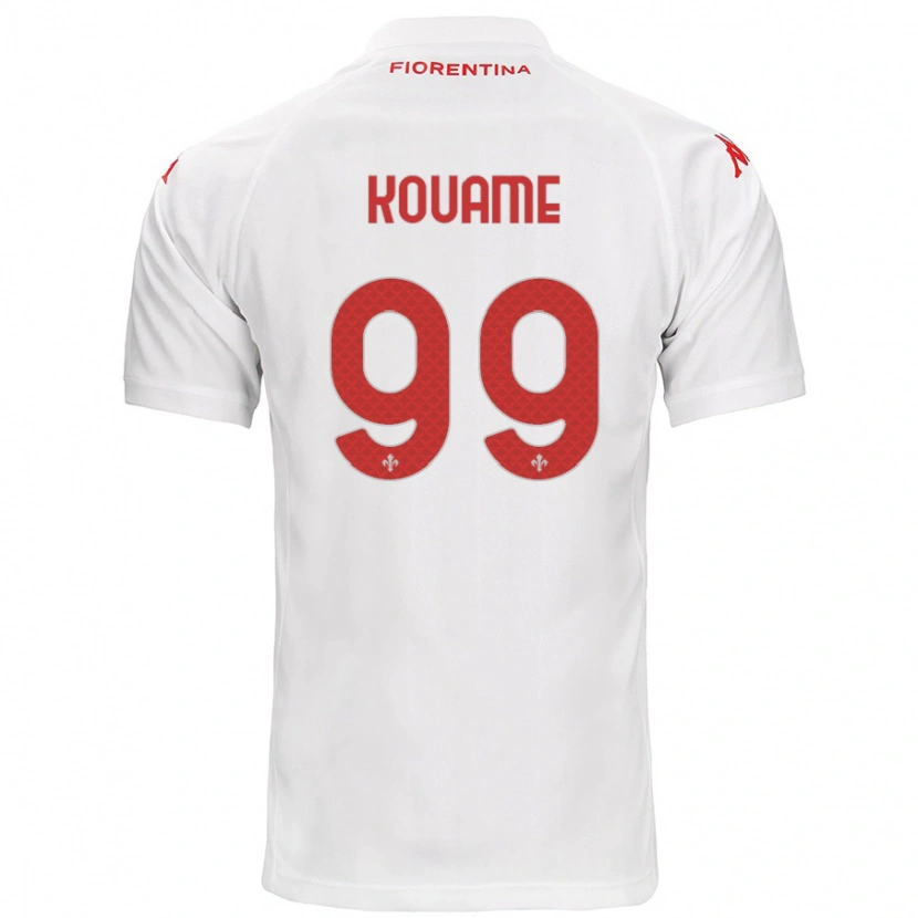 Danxen Dámské Christian Kouamé #99 Bílý Daleko Hráčské Dresy 2024/25 Dres