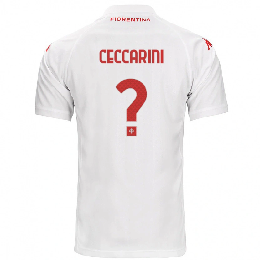 Danxen Dámské Mattia Ceccarini #0 Bílý Daleko Hráčské Dresy 2024/25 Dres