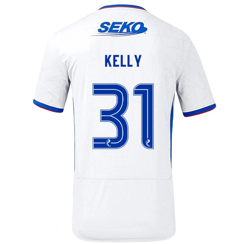 Danxen Dámské Liam Kelly #31 Bílá Modrá Daleko Hráčské Dresy 2024/25 Dres