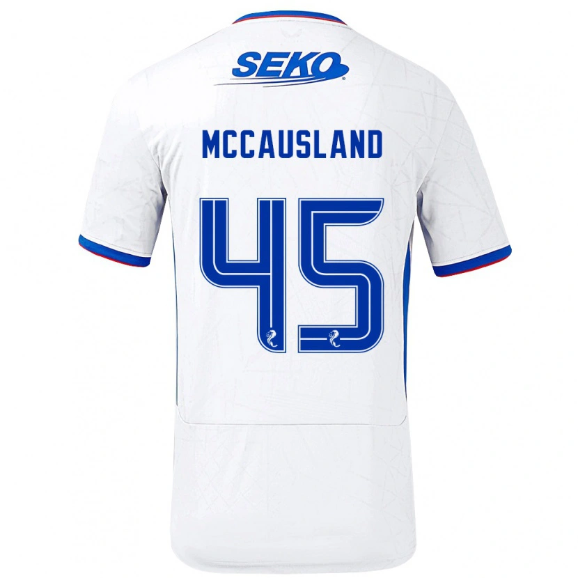 Danxen Dámské Ross Mccausland #45 Bílá Modrá Daleko Hráčské Dresy 2024/25 Dres