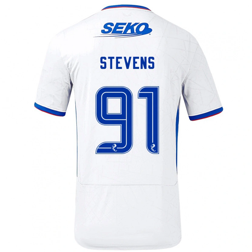 Danxen Dámské Archie Stevens #91 Bílá Modrá Daleko Hráčské Dresy 2024/25 Dres