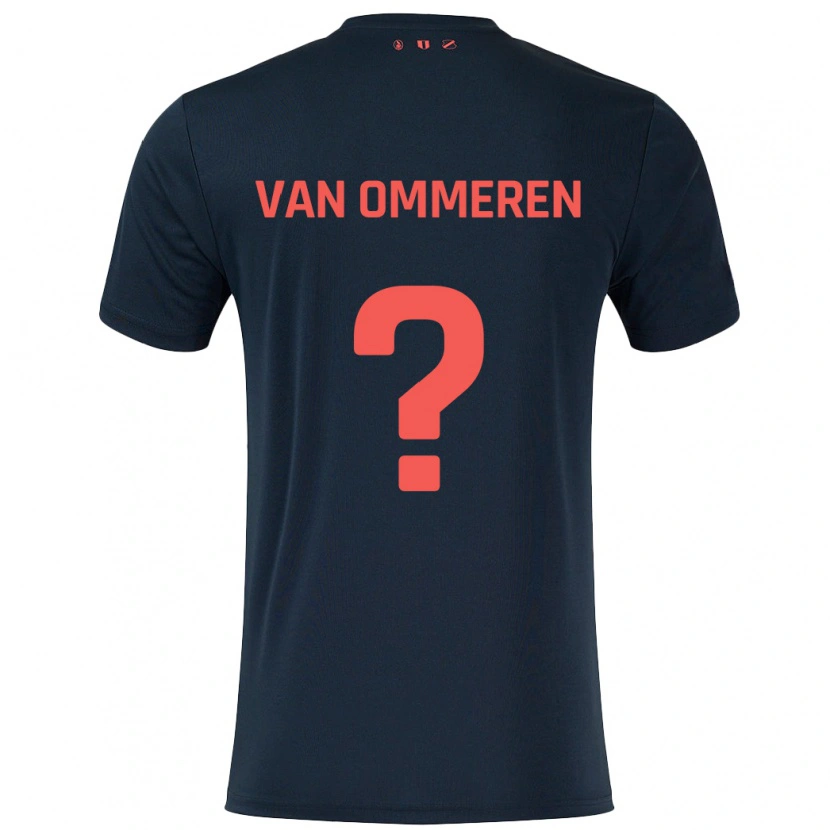 Danxen Dámské Jaygo Van Ommeren #0 Černá Červená Daleko Hráčské Dresy 2024/25 Dres