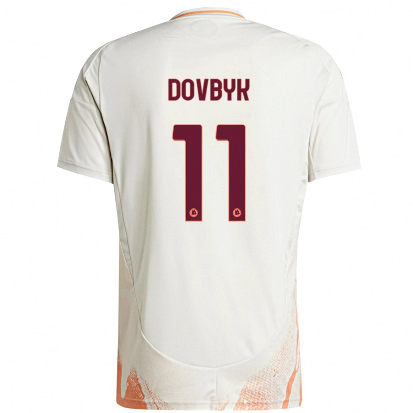 Danxen Dámské Artem Dovbyk #11 Krémová Bílá Oranžová Daleko Hráčské Dresy 2024/25 Dres