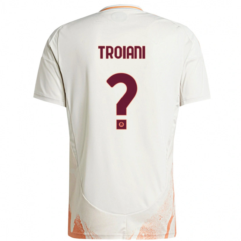 Danxen Dámské Nicolò Troiani #0 Krémová Bílá Oranžová Daleko Hráčské Dresy 2024/25 Dres