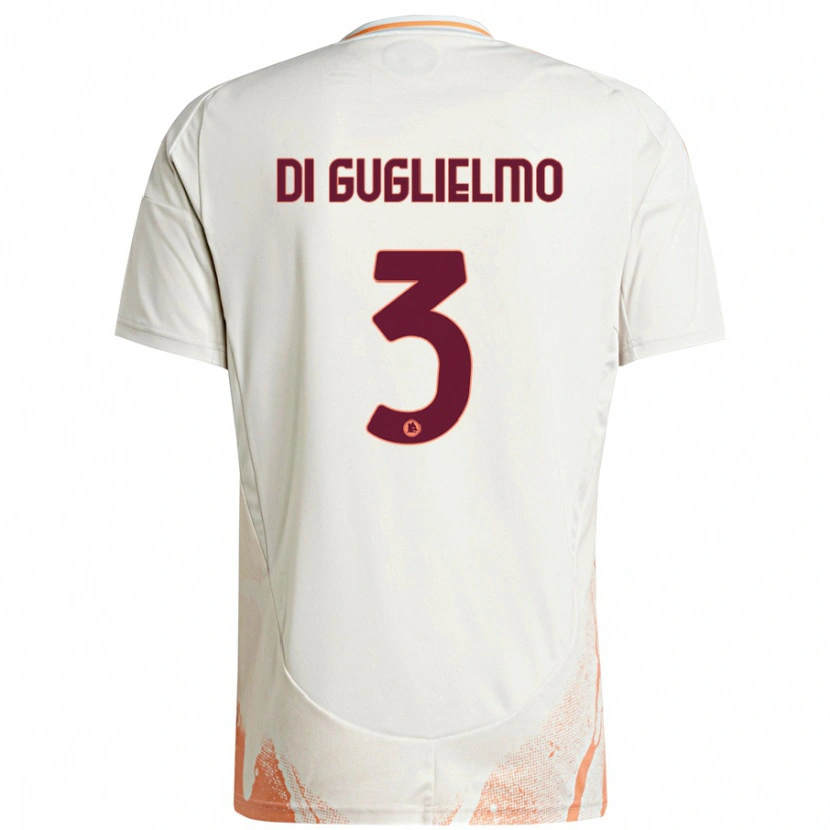 Danxen Dámské Lucia Di Guglielmo #3 Krémová Bílá Oranžová Daleko Hráčské Dresy 2024/25 Dres