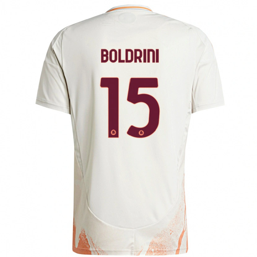 Danxen Dámské Mattia Boldrini #15 Krémová Bílá Oranžová Daleko Hráčské Dresy 2024/25 Dres
