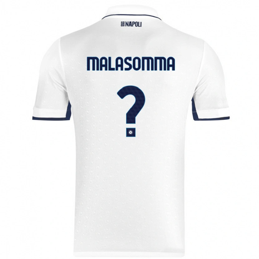 Danxen Dámské Matteo Malasomma #0 Bílá Královská Modrá Daleko Hráčské Dresy 2024/25 Dres