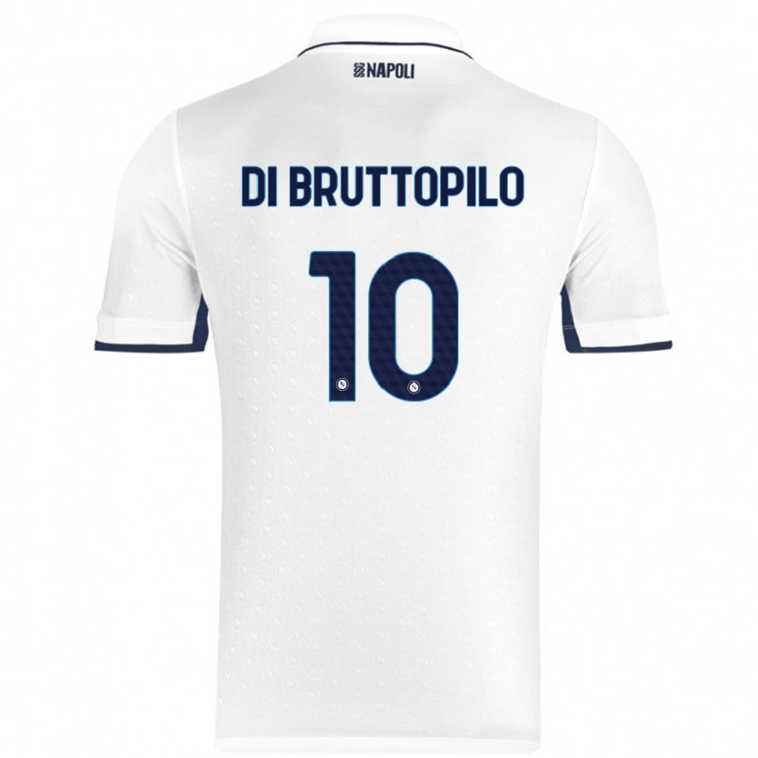 Danxen Dámské Giuseppe Ambrosino Di Bruttopilo #10 Bílá Královská Modrá Daleko Hráčské Dresy 2024/25 Dres